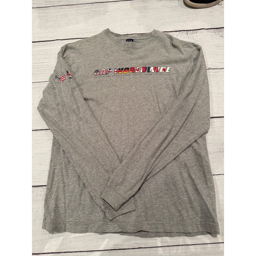 Vintage Gap Worldwide Long Sleeve Shirt Size S